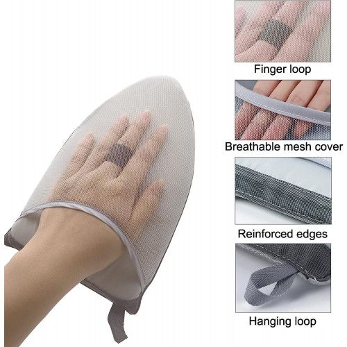 Garment Steamer Ironing Glove Mitt with Finger Loop for Clothes Steaming